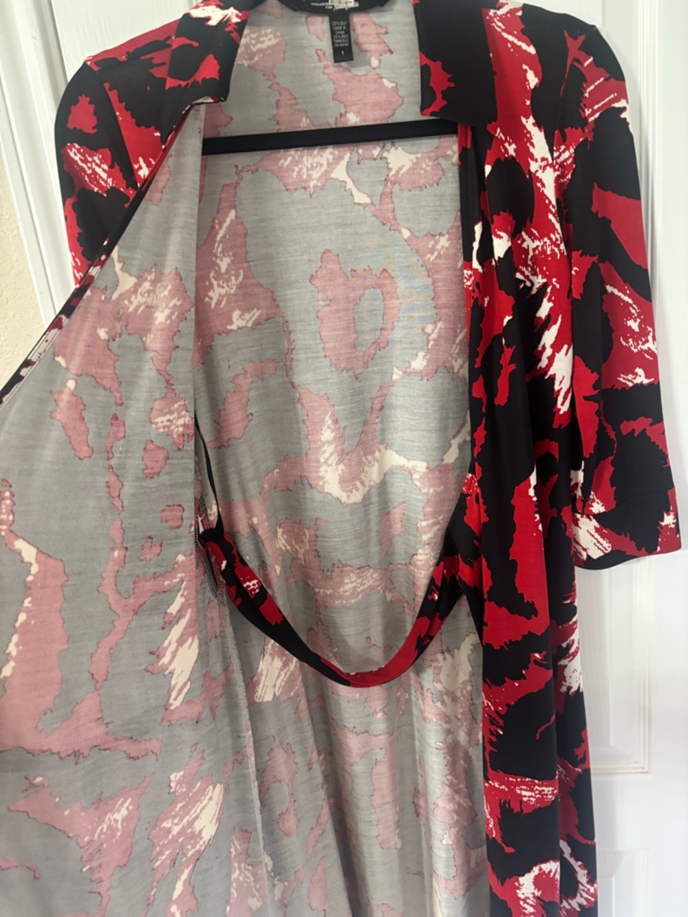 Diane Von Furstenberg Jeanne Wrap Dress 100% Silk Jersey DVF Splatter Print 8 - Picture 12 of 12